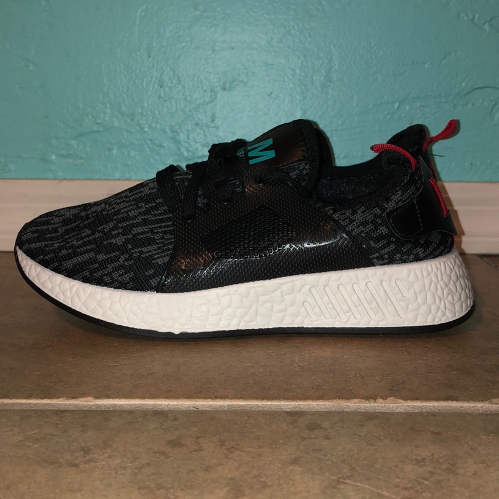 Athletic sneakers.